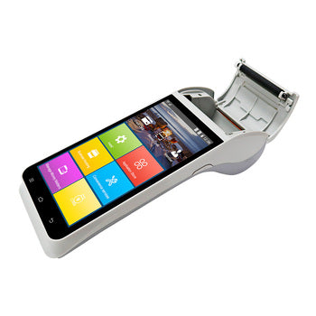 Z91 Top Quality Handheld Android POS Terminal with Printer NFC Card Reader for Online Ordering ,ticket Printing, Data Collection